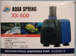 Aqua Spring XX 500 Super Submersible Pump - 550 GPH, 30W Eco Green Series