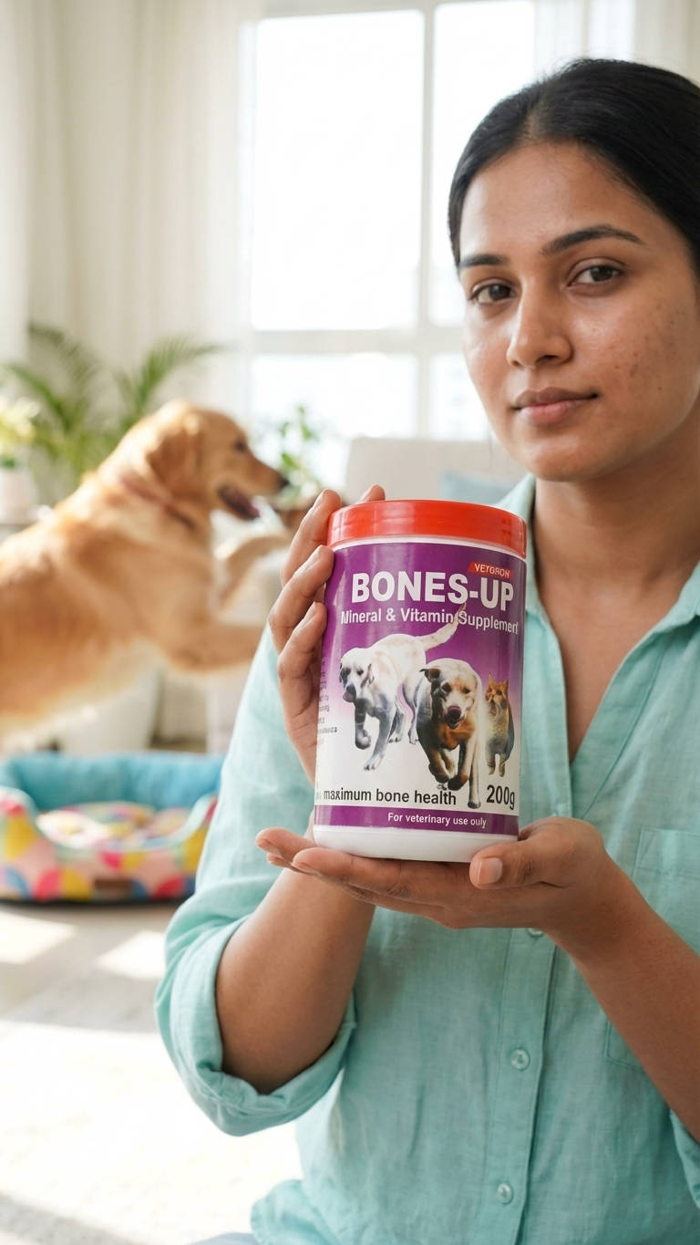Vetgrow Bones-Up Mineral & Vitamin Supplement for Dogs & Cats