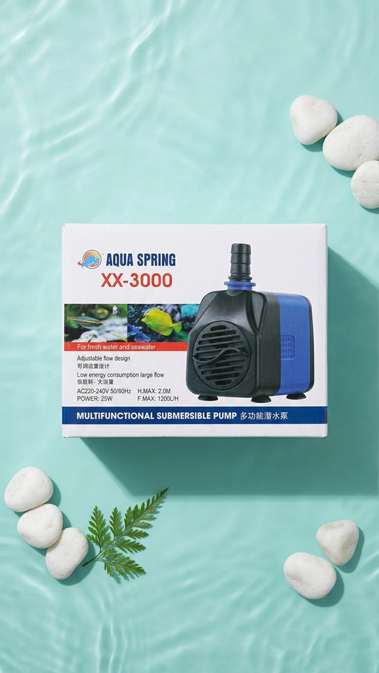 Aqua Spring XX-3000 High-Performance Submersible Water Pump - Multi-Purpose Circulation Pump