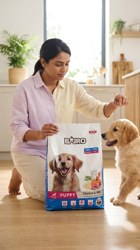 Bairo Puppy Chicken & Milk Dry Dog Food - 3kg