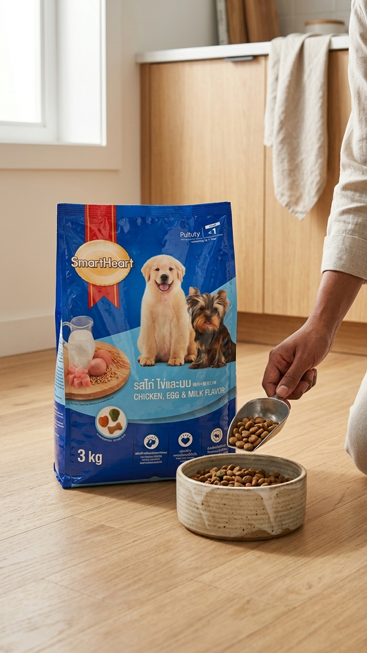 SmartHeart Puppy Chicken, Egg & Milk Dry Dog Food - 1.3kg