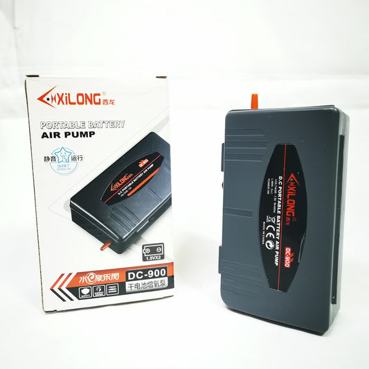 Xilong DC-900 Battery Operated Portable Air Pump - Dual Power Emergency Oxygenator