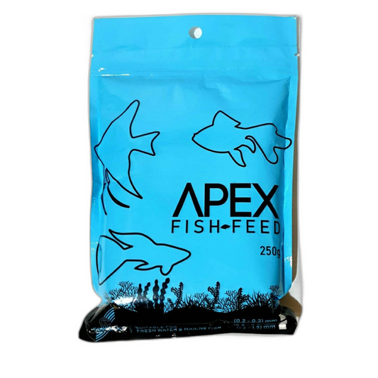 Apex Micro Fish Feed – 250g | Premium 0.2mm - 0.3mm Granules for Fry & Small Ornamental Fish