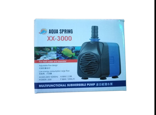 Aqua Spring XX-3000 High-Performance Submersible Water Pump - Multi-Purpose Circulation Pump