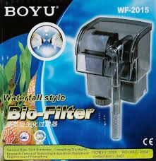 Boyu WF-2015 Hang On Back Filter - 150L/h Waterfall Style HOB Filter for Nano Tanks