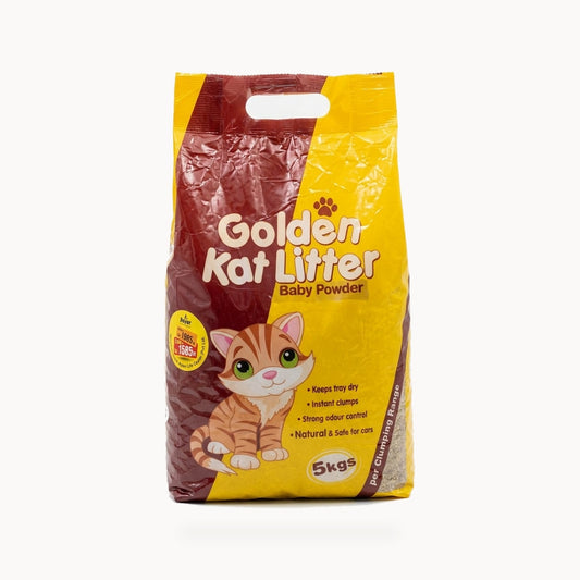 Golden Kat Litter Baby Powder Scent Clumping Cat Litter – standardized square product image