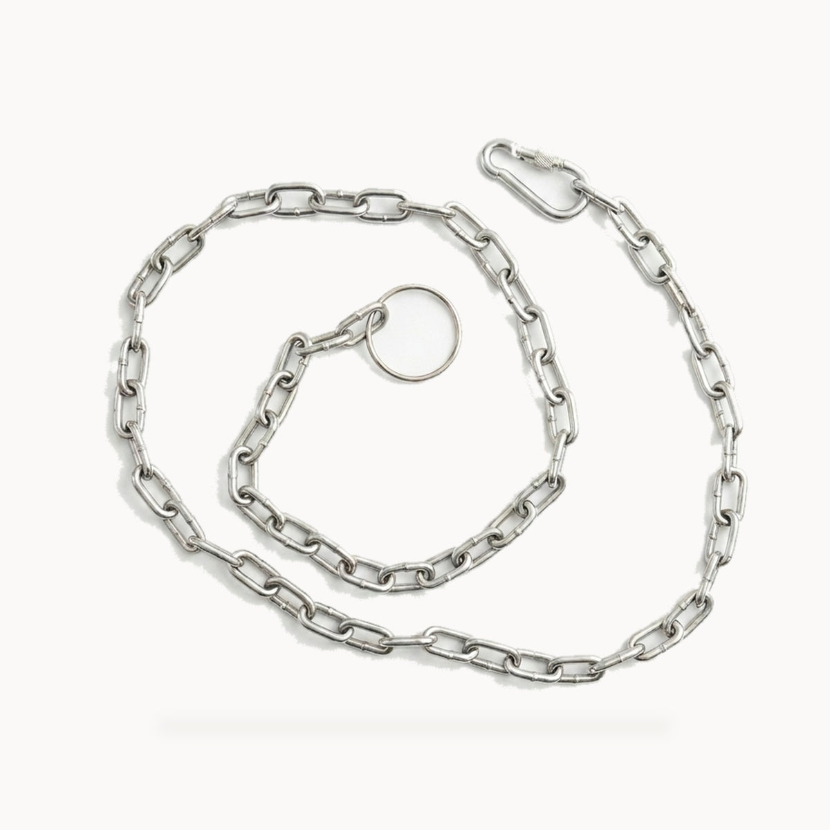 Heavy-Duty Steel Dog Tie-Out & Leash Chain with Locking Carabiner - 5.5 ft – standardized square product image