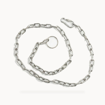 Heavy-Duty Steel Dog Tie-Out & Leash Chain with Locking Carabiner - 5.5 ft – standardized square product image