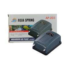 Aqua Spring AP-203 Single Outlet Aquarium Air Pump - High-Efficiency Oxygenator