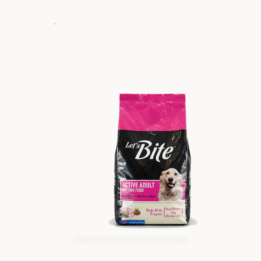 Let's Bite Active Adult Chicken Dry Dog Food - 1.2kg – standardized square product image