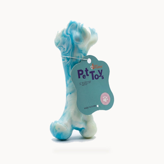 Marbled Rubber Bone Dog Chew Toy – standardized square product image