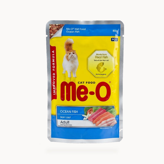 Me-O Ocean Fish Adult Wet Cat Food - 80g – standardized square product image