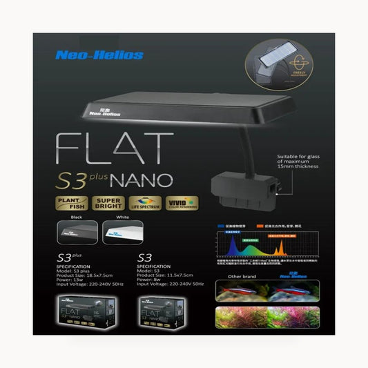 Neo Helios S3 Nano LED Aquarium Light - High-Output Planted Tank Light – standardized square product image