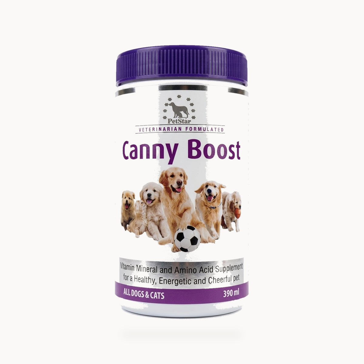 PetStar Canny Boost Mineral and Amino Acid Supplement for Dogs & Cats - 300g – standardized square product image