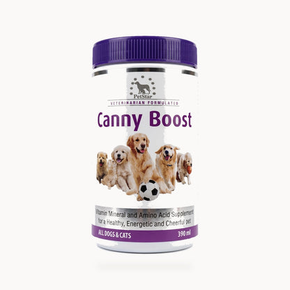 PetStar Canny Boost Mineral and Amino Acid Supplement for Dogs & Cats - 300g – standardized square product image