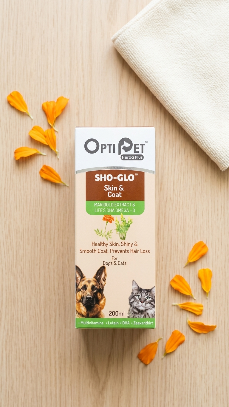 OptiPet Herba Plus SHO-GLO Skin & Coat Supplement - 200ml
