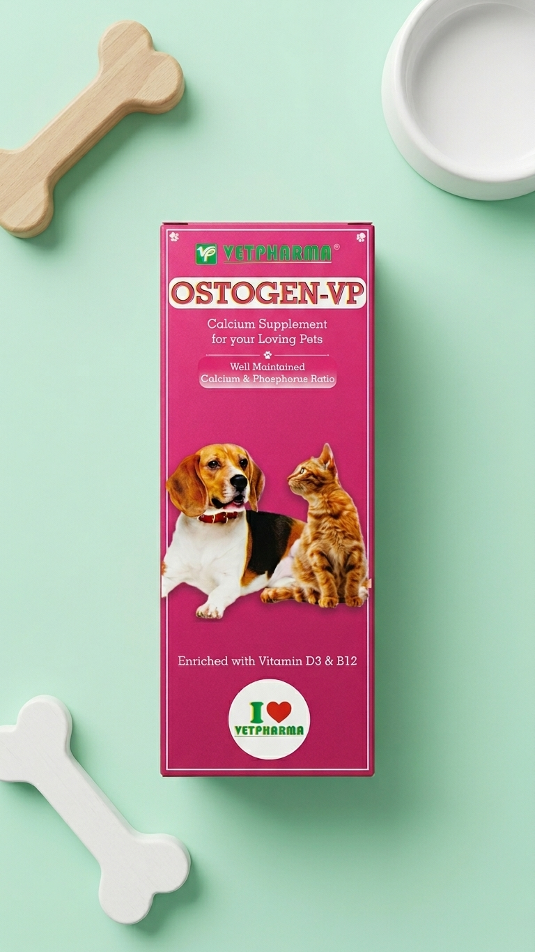 Vetpharma Ostogen-VP Calcium & Vitamin Supplement - 200ml