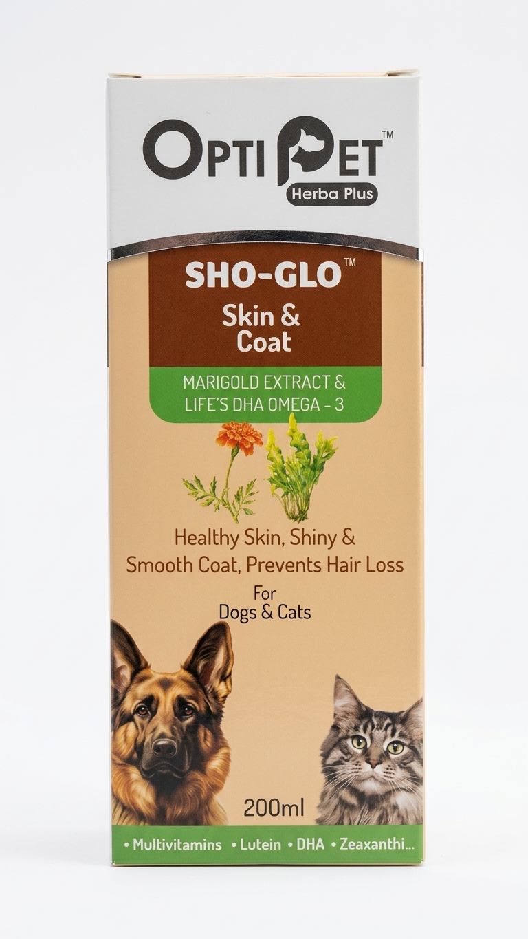 OptiPet Herba Plus SHO-GLO Skin & Coat Supplement - 200ml