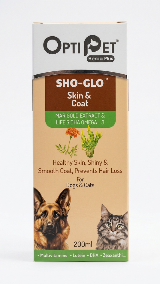 OptiPet Herba Plus SHO-GLO Skin & Coat Supplement - 200ml