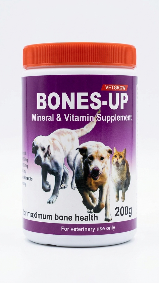 Vetgrow Bones-Up Mineral & Vitamin Supplement for Dogs & Cats