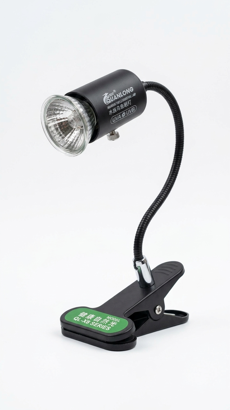 Quanlong QL-X8 UVA+UVB Reptile & Turtle Clip Light - Full Spectrum Solar Simulation