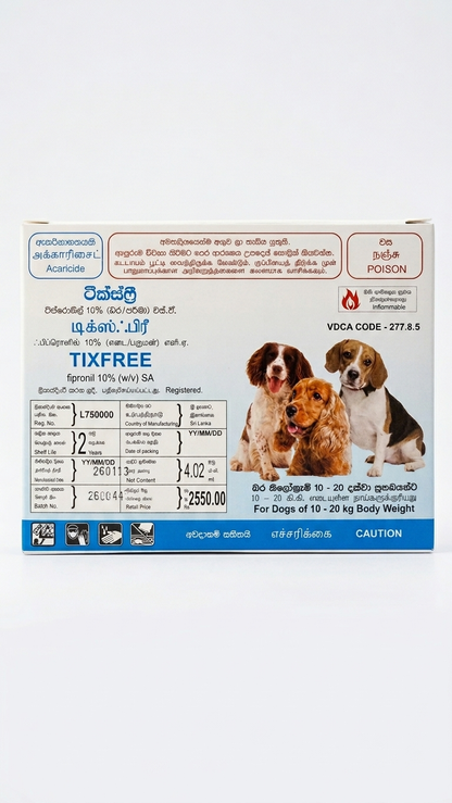 Tixfree Spot-on for Dogs (10 - 20 kg)