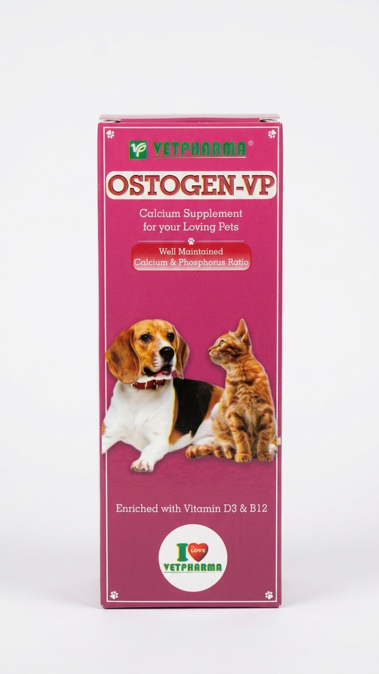 Vetpharma Ostogen-VP Calcium & Vitamin Supplement - 200ml