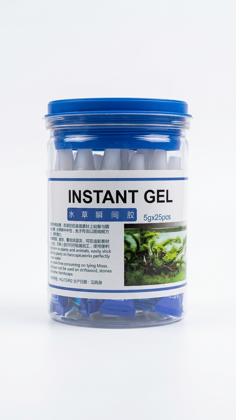 Aquarium Instant Gel Plant Glue - Cyanoacrylate Adhesive for Aquascaping - 1pc