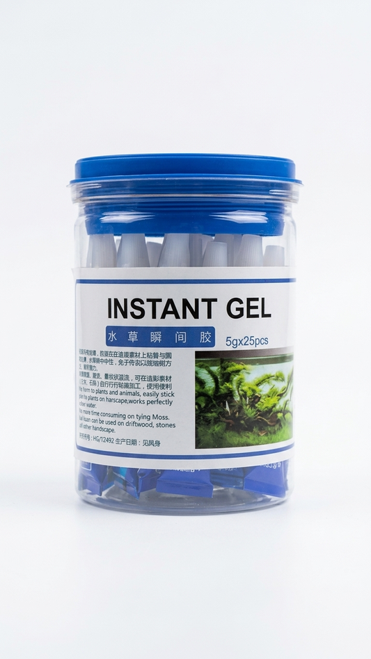 Aquarium Instant Gel Plant Glue - Cyanoacrylate Adhesive for Aquascaping - 1pc