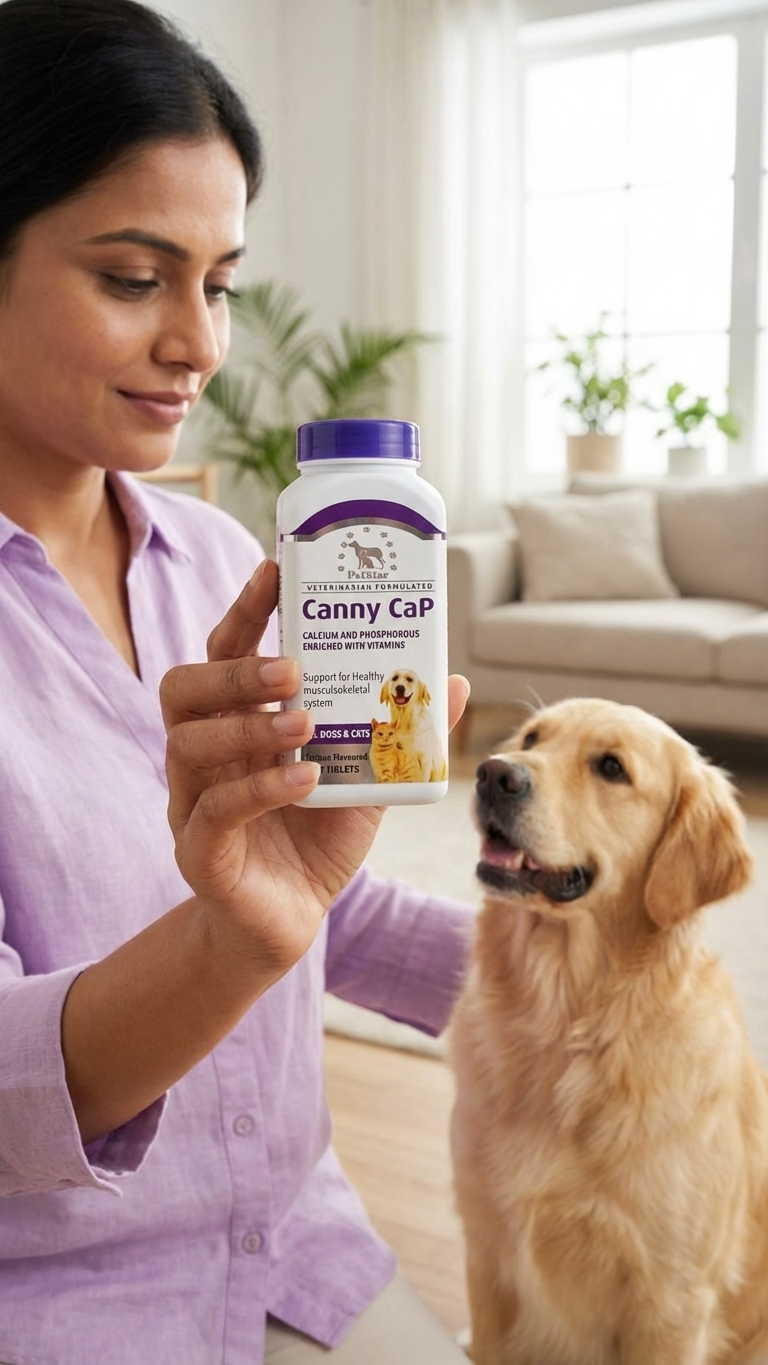 PetStar Canny CaP - Calcium & Phosphorus Supplement for Dogs & Cats