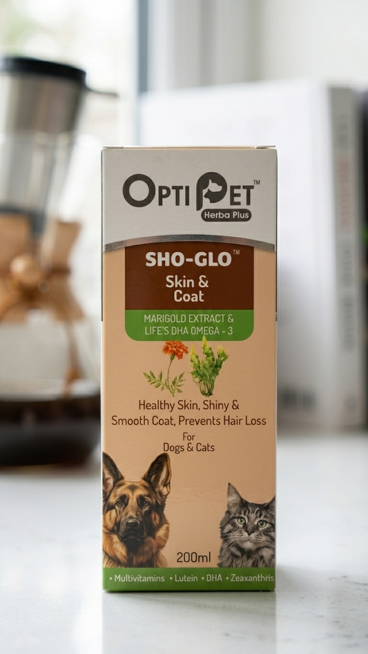 OptiPet Herba Plus SHO-GLO Skin & Coat Supplement - 200ml