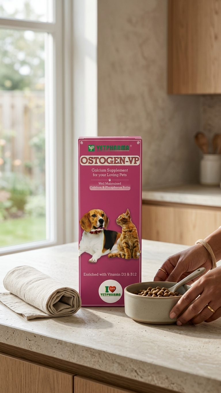 Vetpharma Ostogen-VP Calcium & Vitamin Supplement - 200ml