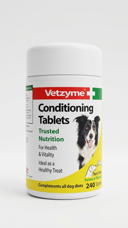 Vetzyme Conditioning Tablets for Dogs & Puppies - 240 Tablets