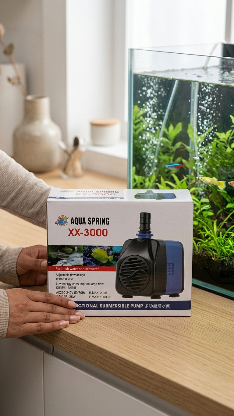 Aqua Spring XX-3000 High-Performance Submersible Water Pump - Multi-Purpose Circulation Pump
