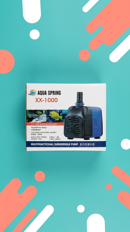 Aqua Spring XX-1000 High-Performance Submersible Water Pump - Multi-Purpose Circulation Pump