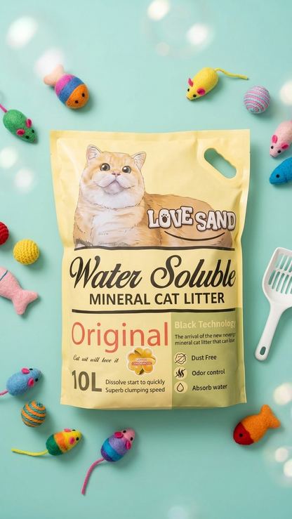 Love Sand Water Soluble Mineral Cat Litter