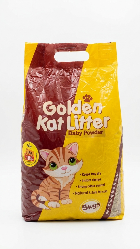 Golden Kat Litter Baby Powder Scent Clumping Cat Litter