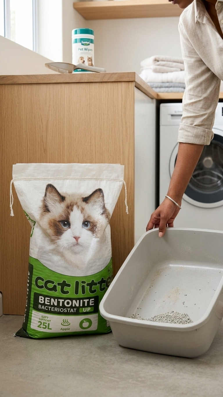 Bentonite Bacteriostat Up Cat Litter