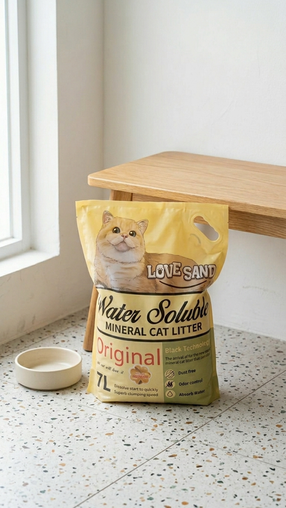 Love Sand Water Soluble Mineral Cat Litter