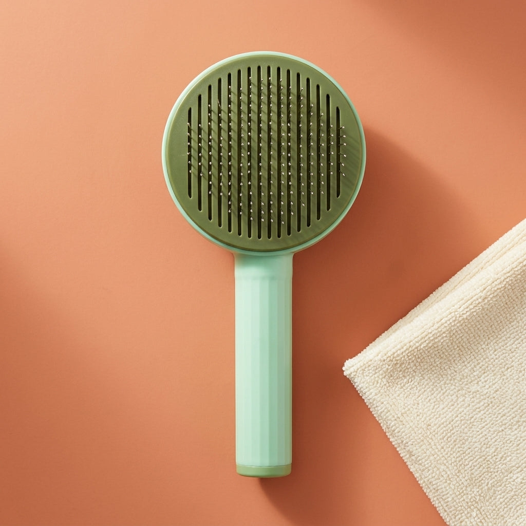 Self-Cleaning Pet Grooming Brush