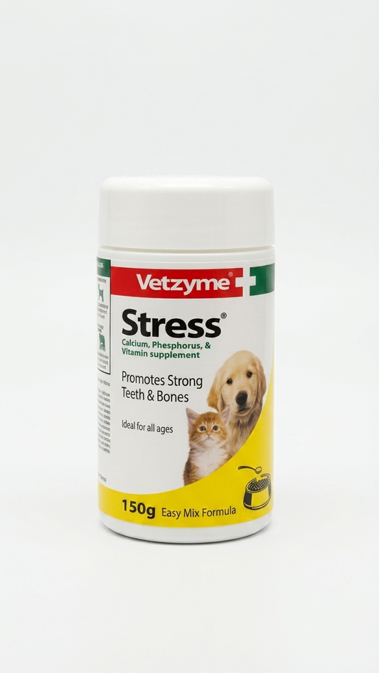 Vetzyme Stress Powder for Dogs & Cats - 150g