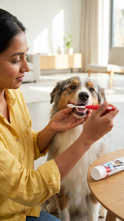 Beaphar Toothbrush & Toothpaste Dental Kit for Dogs & Cats