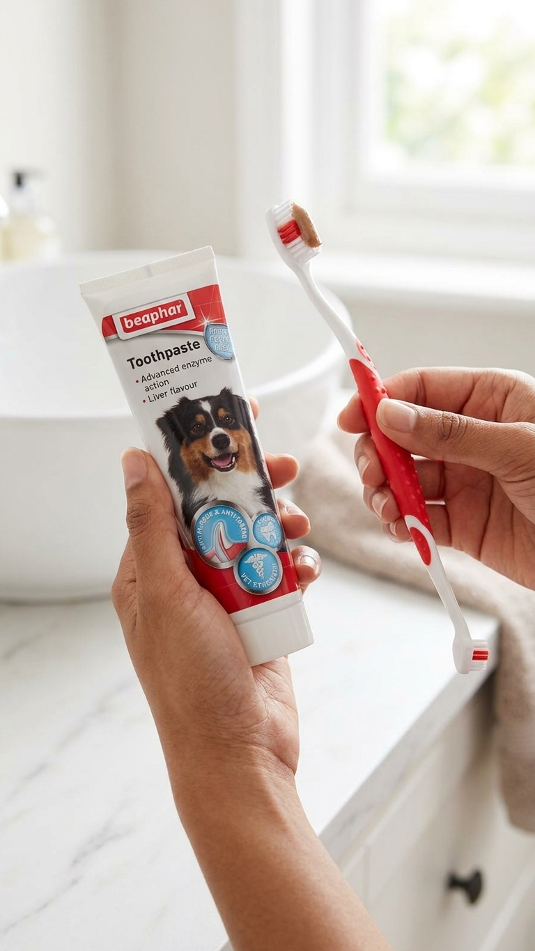 Beaphar Toothbrush & Toothpaste Dental Kit for Dogs & Cats
