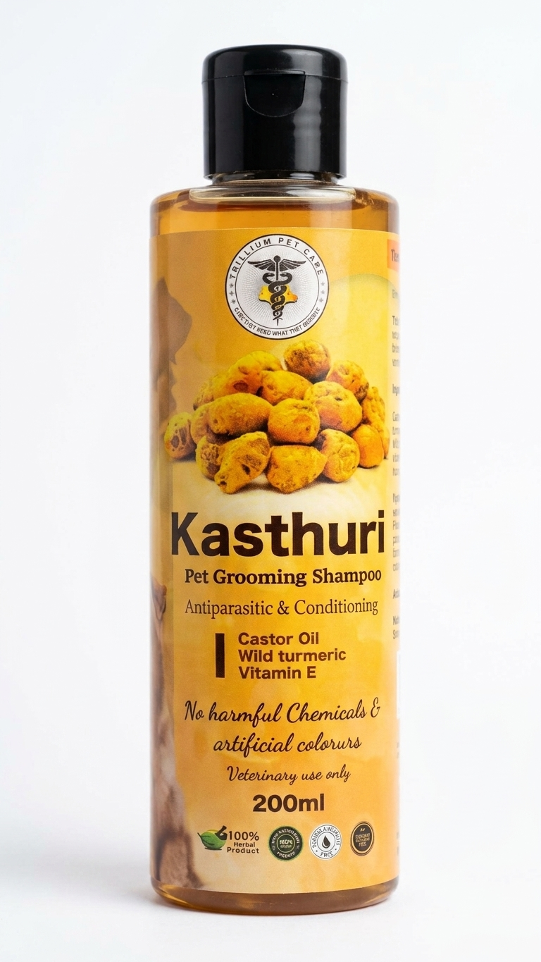 Trillium Kasthuri Pet Grooming Shampoo - 200ml