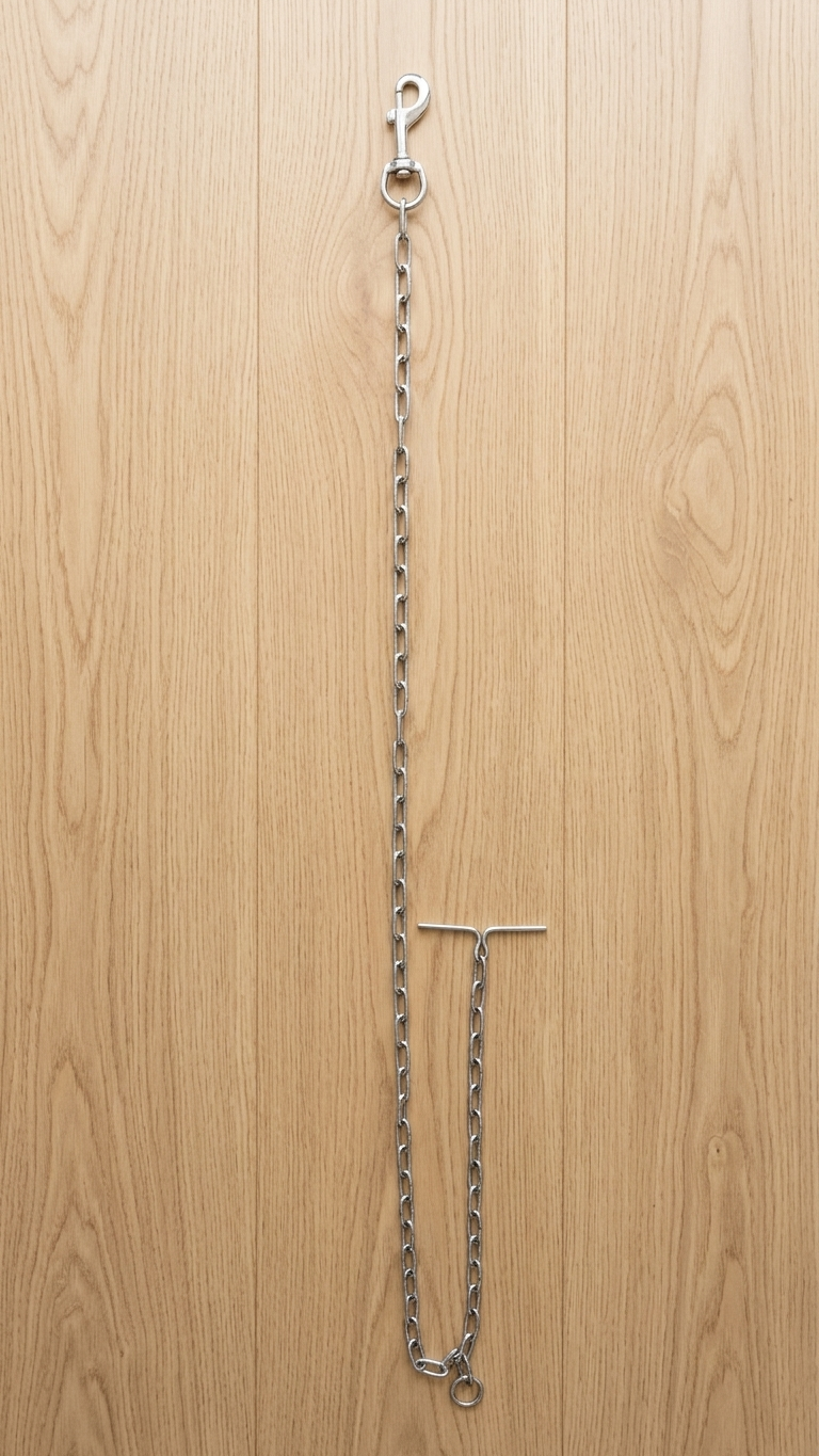 Heavy-Duty Steel Dog Tie-Out Chain - 5.5 ft