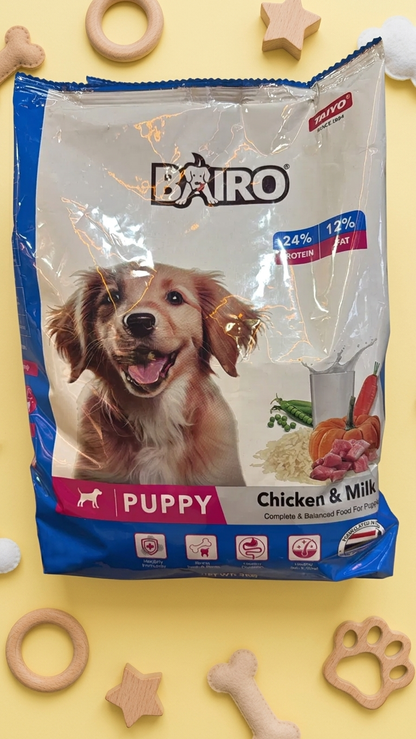 Bairo Puppy Chicken & Milk Dry Dog Food - 3kg