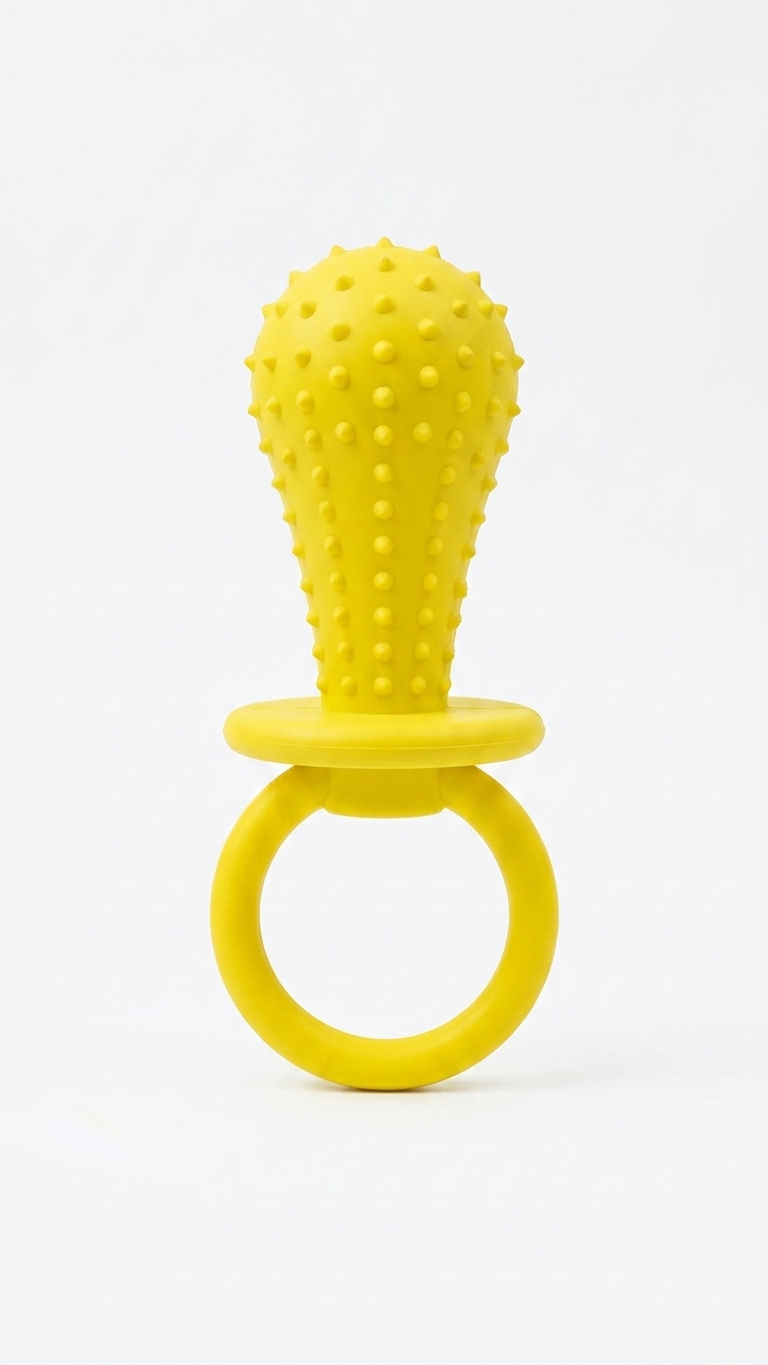 Spiky Rubber Ball & Ring Dog Chew Toy
