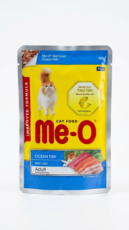 Me-O Ocean Fish Adult Wet Cat Food - 80g