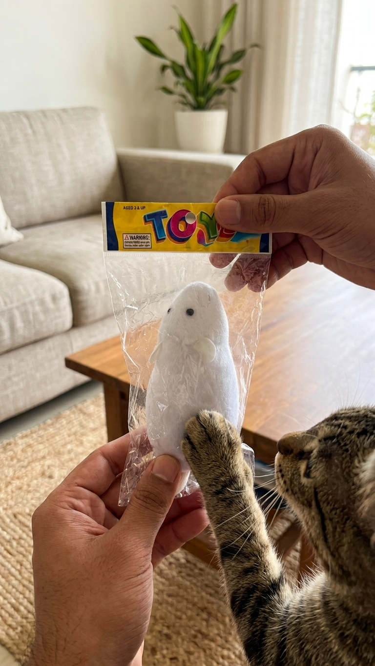 Plush Mouse Cat Toy