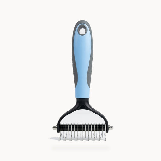 Professional Pet Grooming Dematting Comb - Stainless Steel Undercoat Rake – standardized square product image